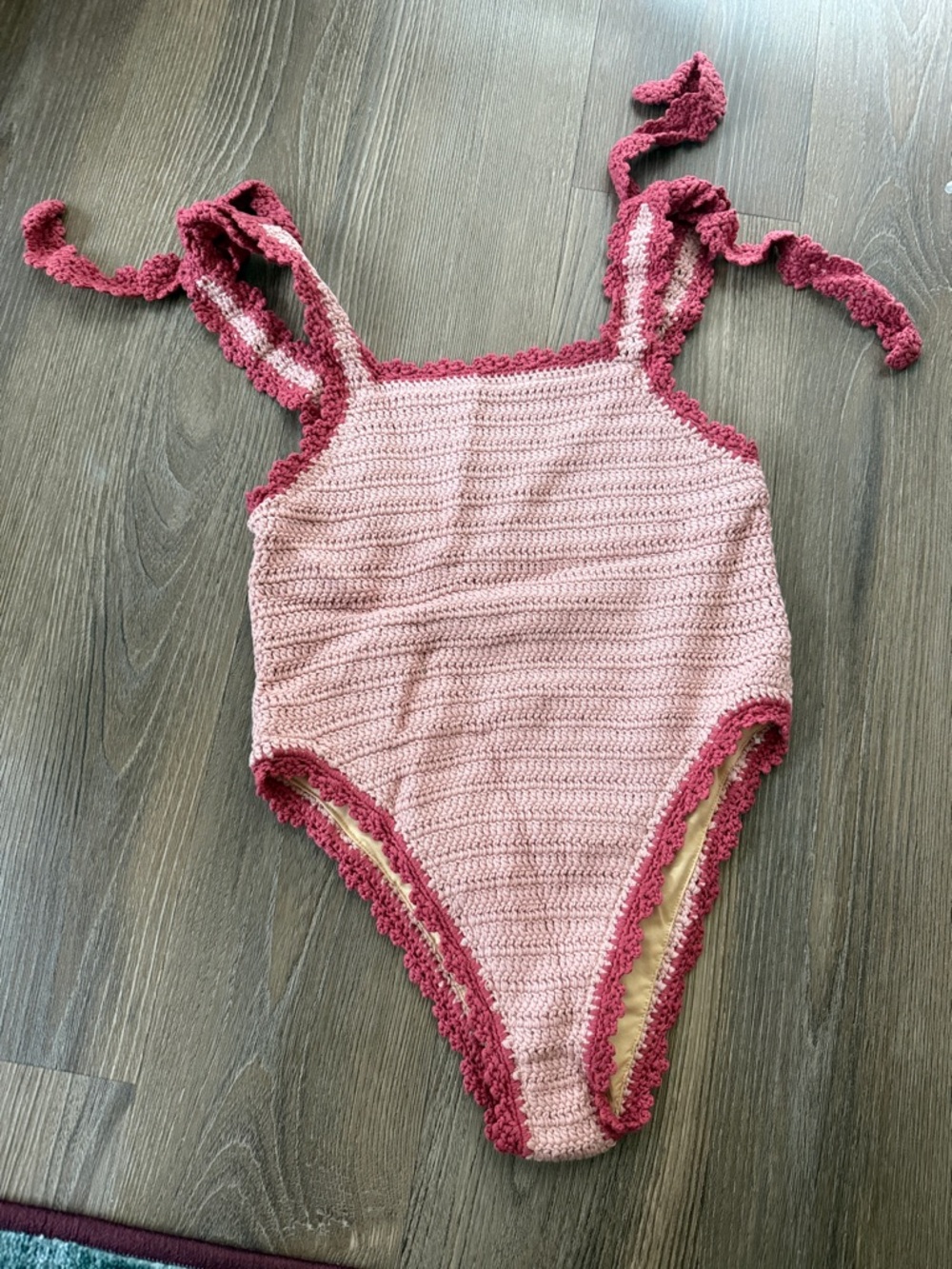 New Maiyo Cindy crochet one piece in pink - XS